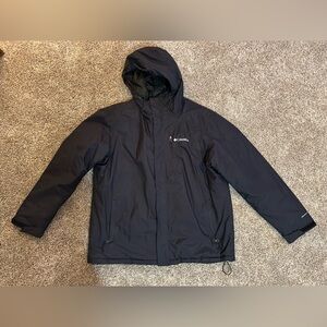 1X Men’s black Columbia winter jacket